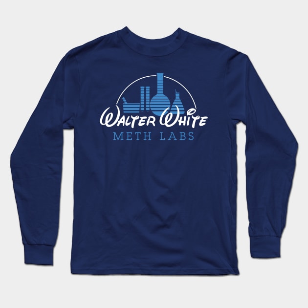 Walter White Meth Labs Long Sleeve T-Shirt by scribblejuice